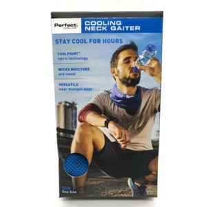 Perfect Cooling Neck Gaiter One Size Blue New Unopened Free Shipping - Picture 1 of 6