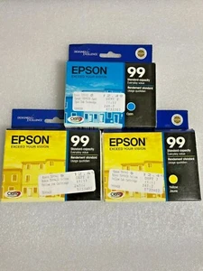 NEU IM KARTON Epson 99 Standardkapazität (2-gelb, 1-blau) Tinte Ablaufdatum 01/2012 (B469) - Bild 1 von 5
