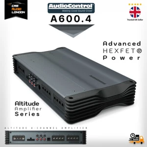 AudioControl A600.4 4-Channel Car Amplifier - 100W RMS, High-Performance Amp - Picture 1 of 10