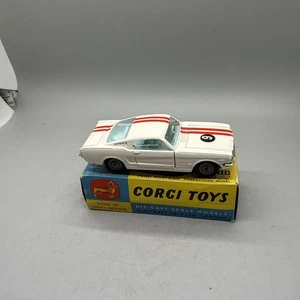 Corgi 325 Ford Mustang Fastback 2+2 In Original Box - Good Vintage 1960s Model - Picture 1 of 15