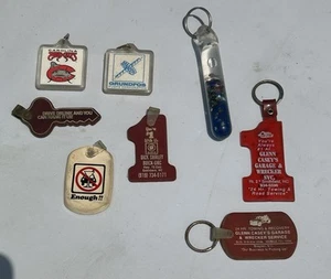 Vintage NC Keychain Lot – Glenn Casey Garage, Mudcats, Anti-DUI, Promo Ads - Picture 1 of 4