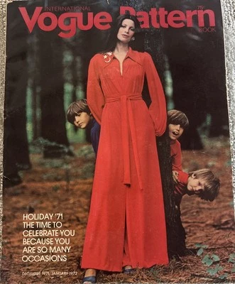 Vogue Pattern Book International Dec 1971 / Jan 1972  Fashion News Feature Dress - Image 1 of 4