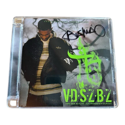 Bushido von der Skyline zum Bordstein zurück mit Autogramm Signiert CD - Bild 1 von 3