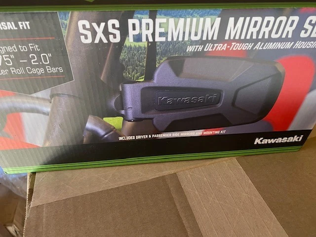 Espejos retrovisores laterales premium originales Kawasaki OEM 99994-0856 MULE PRO FX FXR FXT *Solo Foto 1 de 1