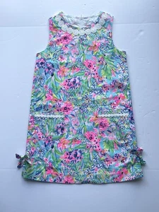 Lilly Pulitzer Little Lilly Classic Shift Dress Squeeze The Day Pink Girls Sz 10 - Picture 1 of 12