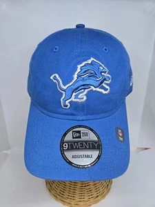 New Era NFL Detroit Lions 9TWENTY Chain Link Adjustable Hat Cap One Size - Blue - Picture 1 of 15