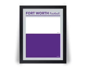 FORT WORTH Football Color Swatch Photo Picture Poster Print - 8x10 11x14 16x20 - Picture 1 of 12