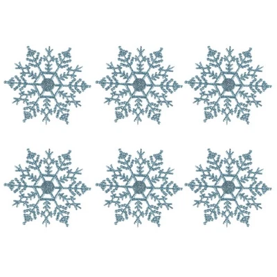 6 Pcs Natale Addobbi Fiocchi Neve Albero Di Decorazioni Natalizie - Immagine 1 di 4