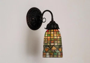 Meyda Tiffany 74049 5"W 1 Light Wall Sconce - MultiColor - Picture 1 of 1