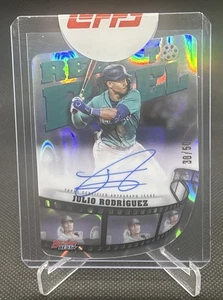 2023 Bowman's Best #RTRJR Julio Rodriguez Reel to Reel Auto Lava 30/50 Mariners - Bild 1 von 2