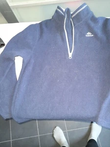 Fleecepulli von Quechua,Gr. 128,dunkelblau,gebr. - Bild 1 von 3