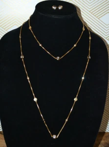 Henri Bendel Nietenstation Halskette & Ohrring Set - Bild 1 von 8