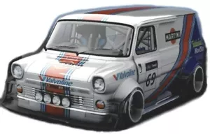 1:10 RC Clear Lexan Body Shell Ford Transit Super Van with Martini decals. - Picture 1 of 9