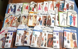 YOUR CHOICE: SIMPLICITY SEW PATTERNS FEMALE CUT & UNCUT $4 FLAT SHIP - Picture 1 of 56