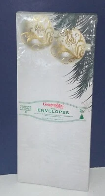 Sobres Geographics Holiday Foil #10 20 unidades 4 1/8x9 1/2 Foto 1 de 4