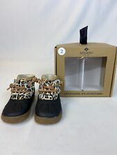 Sperry Size 2 M Infant Animal Print Ice Storm Duck Boots NWT