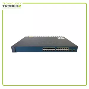 WS-C3560V2-24PS-S V08 Cisco 3560 V2 PoE+ 24 Port Dual SFP Managed Network Switch - Picture 1 of 2