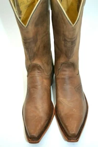Nocona LDTTU11 WOMEN Collegiate Western Boot Ponteggio Leather TEXAS TECH 9 B - Picture 1 of 11