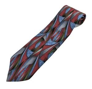 Collezione Cocktail Vodka Uomo Cravatta Blu Rosso Verde Grigio 100% Seta 3,75"" L 55 - Foto 1 di 4