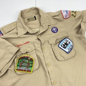 BOY SCOUTS Of America Shirt Mens Small VENTED Uniform BSA Microfiber Scout - Picture 1 of 11