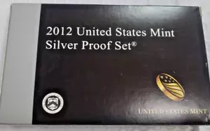 2012-S US Mint SILVER PROOF SET 14-Coin Proof Set Complete Slides/Box+COA SA19 - Picture 1 of 4