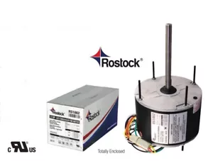 ROSTOCK A/C Condenser Fan Motor 1/6 HP 230V 1075 RPM CW/CCW SHAFT 1/2" UL APPROV - Picture 1 of 6