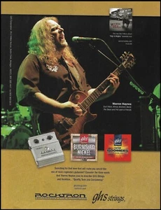 Gov't Mule Warren Haynes 2006 GHS Guitar Strings Rocktron Pedal advertisement ad - Picture 1 of 3