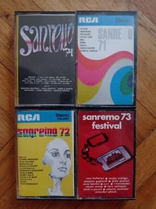 SANREMO Festival 71 72 73 Music Cassette Lot Tape Musicassetta 1971 1972 1973 - Picture 1 of 5