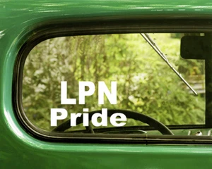 2 LPN PRIDE DECALS Sticker For Car Window Bumper Laptop Rv Truck - Picture 1 of 1
