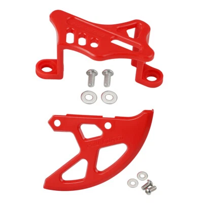 Rear Brake Disc Caliper Guard Protector For Honda CRF250R CRF450R 2004-2022 Red - Image 1 of 4