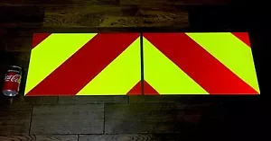 STICKERS Chapter 8 Chevron PAIR OF 500mm X 300mm - TOTAL SIZE 1000mm X 300mm - Picture 1 of 3