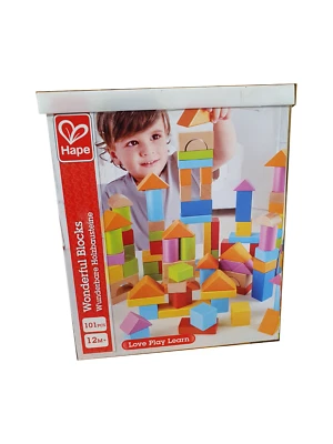 Hape Building Blocks. 101 Bricks. NEW - Image 1 of 3