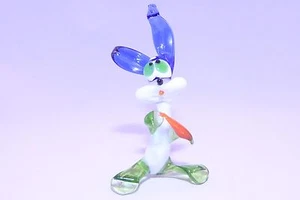4.5" Murano Style Art Craft Color Glass Figurines "Happy Hare " D22 - Picture 1 of 2