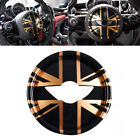 For Mini F54 F55 F56 F57 F60 Gold UK Flag Steering Wheel Dashboard Cover Sticke
