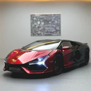 Lamborghini Revuelto Diecast Super Car Model Sound Light Toy Gift - Picture 1 of 16