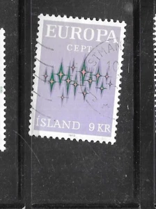 ISLAND SC# 439 1972 9KR USED EUROPA OLD VINTAGE XF GEDENKMARKE - Bild 1 von 1
