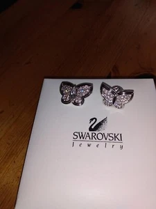 Swarovski Jeweler’s Collection Crystal Butterflies Tack Pin and brooch style - Picture 1 of 2