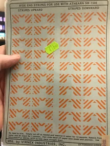 Calcomanías Virnex HO para Athearn SW-1500 #1084 rayas anchas naranja - Imagen 1 de 1