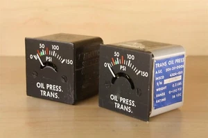 Lot of (2) Bell 206 Trans Oil Pressure Meters - Cluster Gauge Indicator - Picture 1 of 3