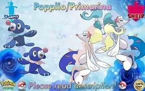 ⚔️Shiny Non-shiny Popplio Primarina 6IV🛡️Pokémon Schwert Schild HOME (💯Legal) - Bild 1 von 26
