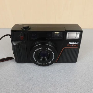 Nikon One Touch L35AF 35mm 1:2.8 Point Shoot Film Camera W Strap Tested Works - Picture 1 of 12