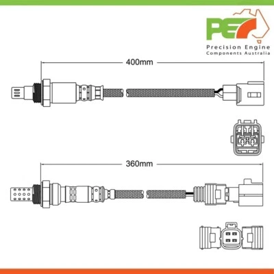 2x Nuevos sensores de oxígeno premium pre-gato y post-gato para Toyota Hilux 4,0 L Foto 1 de 4