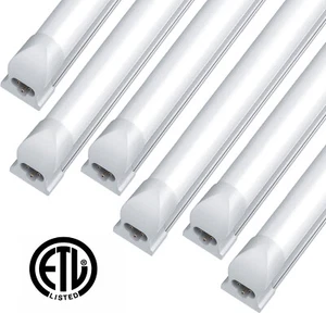 12 Pack T8 4FT LED Integrated Tube Light Bulbs 36W 4FT LED Linkable Shop Lights - Picture 1 of 10