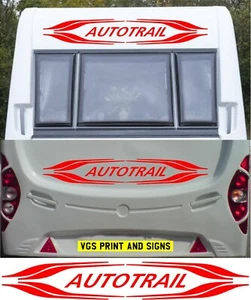 AUTOTRAIL WOHNWAGEN/WOHNMOBIL GROSS 2 STÜCK SET AUFKLEBER FARBWAHL #007 - Bild 1 von 2