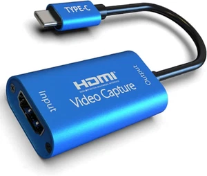 ELASO HDMI to USB-C Type-C Video Capture Card 4K/1080P 60Fps Portable Video C... - Picture 1 of 12