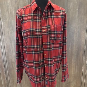 Abercrombie & Fitch Soft Flannel Women's Shirt Red Black Plaid Button Down XS - Picture 1 of 6