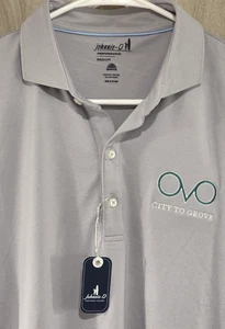 Neu Johnnie-O Birdie Seal Performance Polo Golf Shirt Herren M City of Grove - Bild 1 von 13