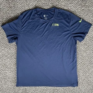 Nike Seattle Seahawks Dri-Fit T-Shirt Sideline Performance Men’s Size 2XL NEW - Picture 1 of 5