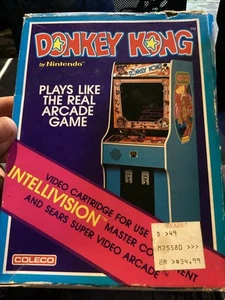 Vintage 1982 Coleco Donkey Kong By Nintendo Intellivision - With Manual - Picture 1 of 10