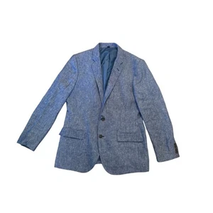 Herren 42R J. Crew Slim Thompson Blau 100% Leinen Blazer Anzug Jacke Sport Mantel - Bild 1 von 6
